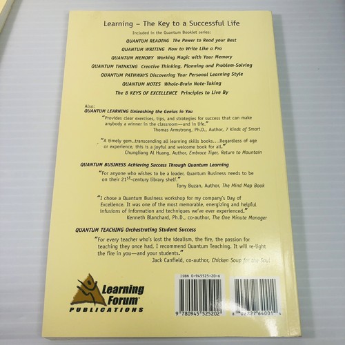 7 Lot Quantum Learning Notes Writing Memory Reading Bobbi DePorter 2000 - Picture 10 of 18
