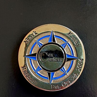 Geocoin Cox Cachers Trackable Unregistered