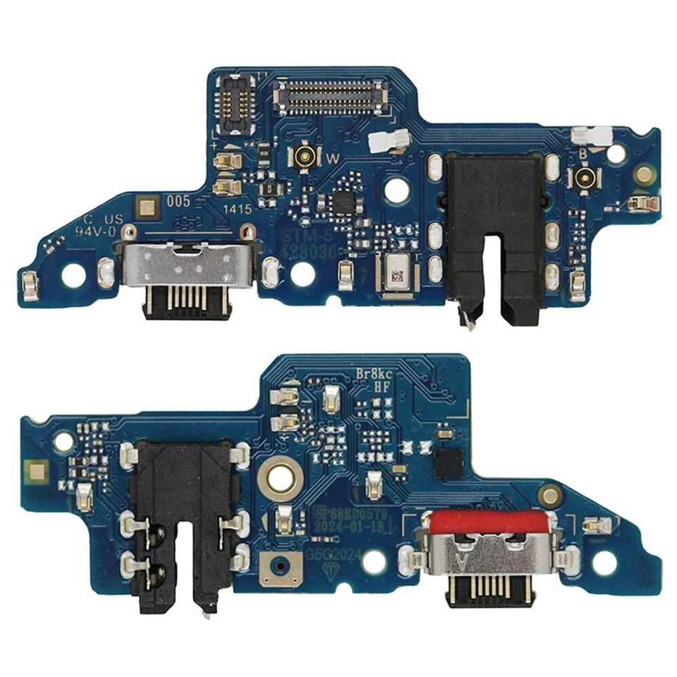 USB 充电端口板底座连接器 + 麦克风 适用于摩托罗拉 Moto G 5G 2024 XT2417 — 第 2/4 张图片