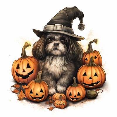 6X Shih Tzu Auto Aufkleber 9x9 cm Hunde Sticker Wetterfest & Selbstklebend