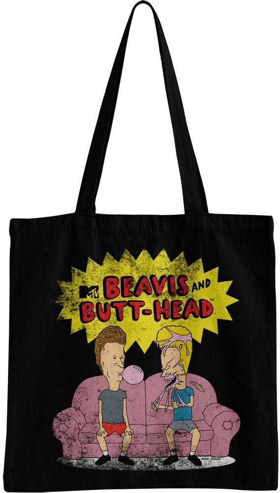 Сумка-тоут от Beavis и Butt-Head черного цвета