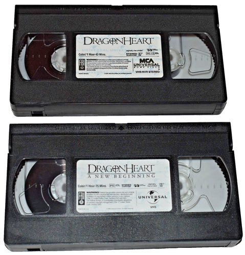 Dragonheart & Dragonheart A New Beginning VHS Lot - Imagen 5 de 5