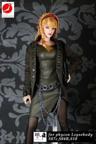 1/6 action Figure FEMALE PU one-piece dress FOR TBLEAGUE / PHICEN Handmade1 - Picture 2 of 14