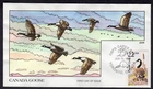 1987 CAPEX Wildlife (2334) - Collins Hand Colored CANADA GOOSE FDC NW723