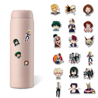 100 pezzi adesivi anime demone cartone animato,adesivi per auto, laptop, bottiglie d'acqua, adesivi per adolescenti adesivi in vinile carini