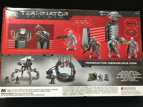 MEGA BLOKS TERMINATOR: Paquete de figuras Genisys T-800 113 piezas CNG02 NUEVO - Imagen 7 de 9