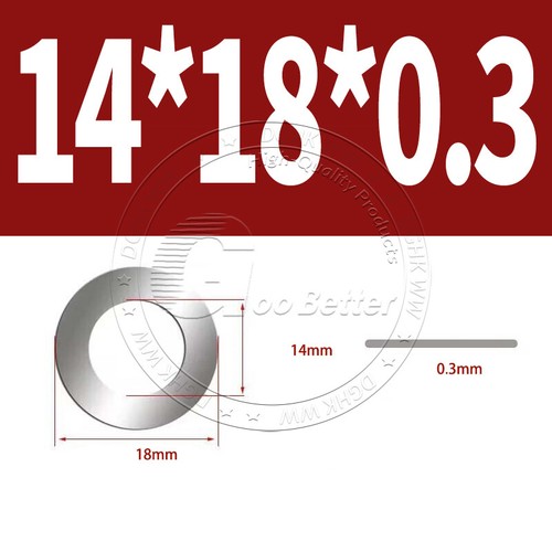 Shim Washers 0.1/0.2/0.3/0.5mm Thick DIN 988 High Quality 304 Stainless Steels - Picture 128 of 239