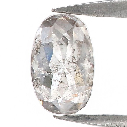 0.63 CT Natural Loose Oval Shape Diamond 6.25 MM Salt And Pepper Diamond QL8937 - Picture 8 of 8