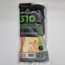 SHOWA 310 Grip Latex Palm Coating ORANGE Safety Rubber Gloves 10/XL