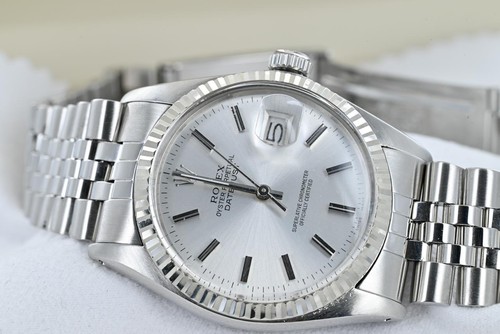 Rolex Datejust Stainless Steel Wristwatch Ref 16014 - Year 1985 - 36mm Boxed