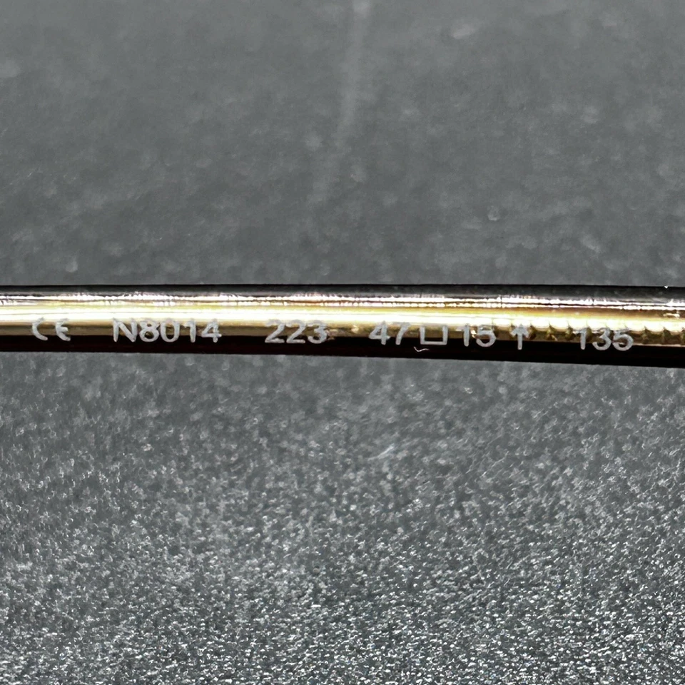 Marco de gafas Nautica N8014 223 marrón cristal desvanecido Flex 47-15-135 usado Foto 4 de 4