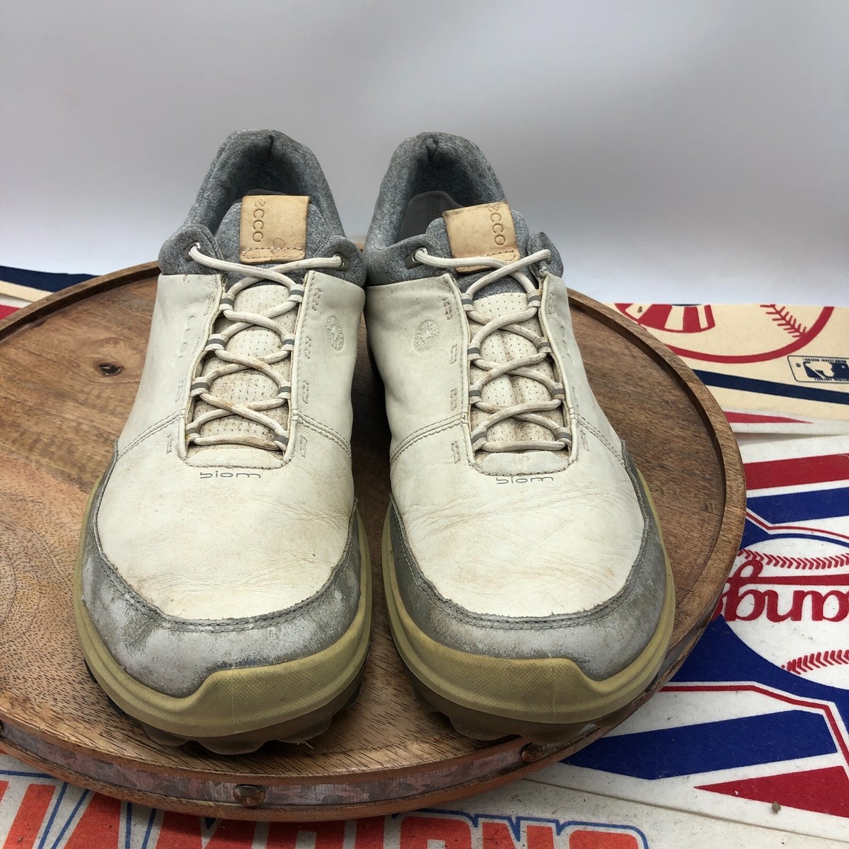 ECCO Mens Biom Hybrid 3 GoreTex Yak Leather Golf Shoes Size 11 EU