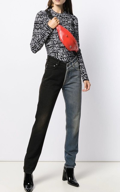 balenciaga split jeans