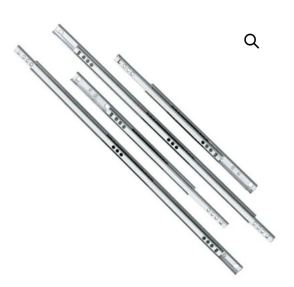 Amig Guide Scorrevoli Zincate Per Cassetti 406x17 Mm Coppia - Spedizione 24H