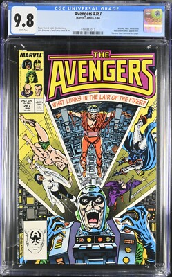 AVENGERS #287 CGC 9.8 WP NM/M MARVEL 1988 AWESOME JOHN BUSCEMA COVER  