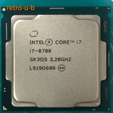 Intel Core i7-8700 6C 3.2GHz 12MB LGA1151 SR3QS CPU Processor
