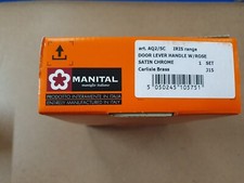 Door Handles  Round Bar Lever Handles Carlisle Brass AQ2/SC Iris