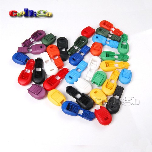 Zipper Pull Cord Ends Cord Lock Stopper Backpack Garment Cord Rope Bag Parts - Picture 4 of 16