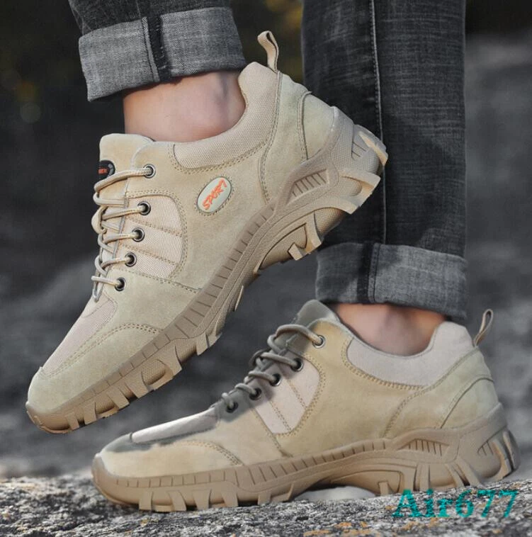 2019 New Desert Shoes Men Low Top Military Army Boots Outdoor eBay
