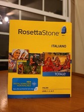 Rosetta Stone Italian Language Course, Level 1, 2, 3 Set of CDs NEW