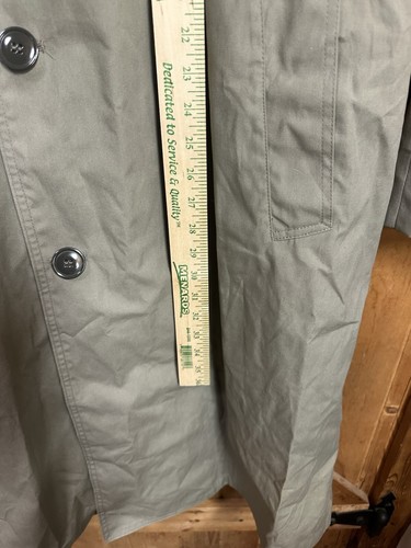 USMC All Weather Green Trench Marine Coat DSCP Valor Collection | Men’s 38L - Picture 10 of 11