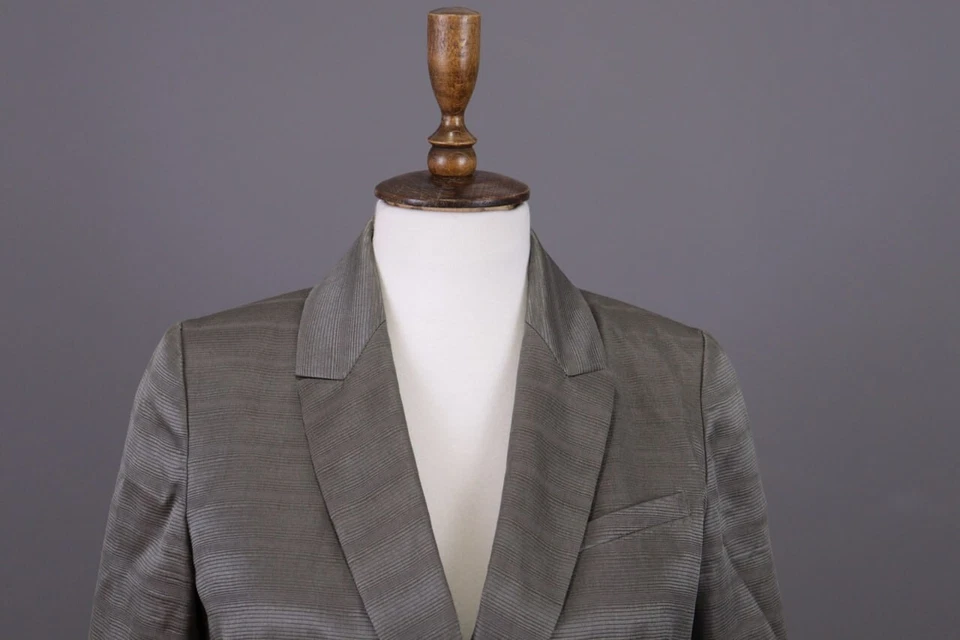 Chaqueta Blazer Damas Kenzo Marrón Gris Formal Doble Pecho Talla 38 Foto 3 de 4