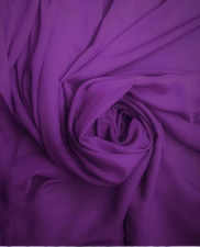 Purple Sheer High Chiffon polyester Fabric 58" wide