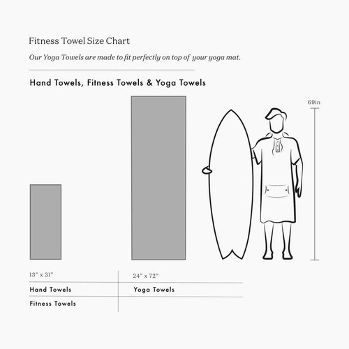Slowtide Quick Dry Yoga Towel ~ Valen YT black - Picture 2 of 2