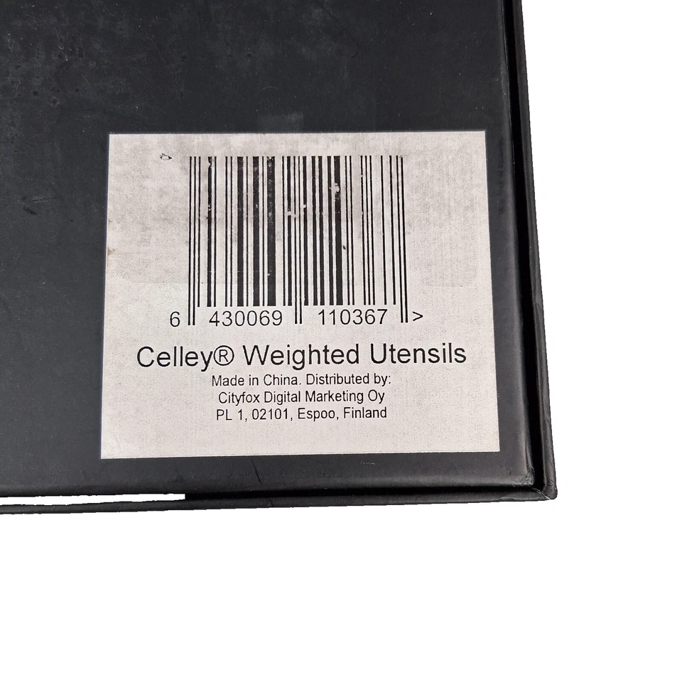 Juego de utensilios de alimentación Celley con peso de 7 oz de acero inoxidable de 4 piezas temblores Parkinson Foto 4 de 4