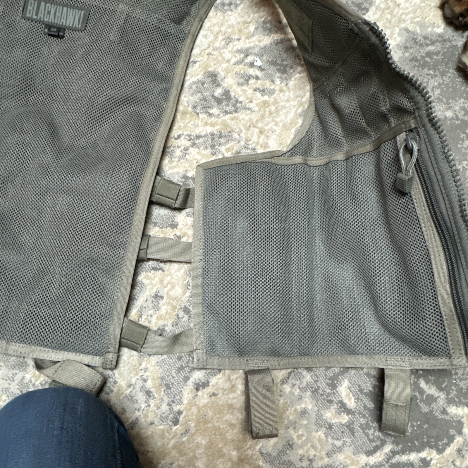 Blackhawk Tactical Vest Size 66 Zipper Front Hook And Loops Adjustable