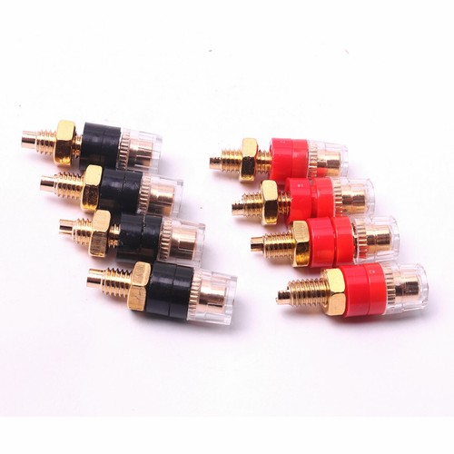 Conector de enchufe hembra conector enchufe banana poste de unión de terminal de altavoz negro - Imagen 7 de 12