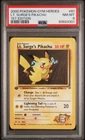 2000 Gym Heroes # 81 PSA 8 Lt. Surge's Pikachu NM Mint 1st Edition Pokemon