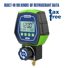 Refrigeration Digital Manifold Gauges HVAC A/C Vacuum Pressure Leakage Tester 