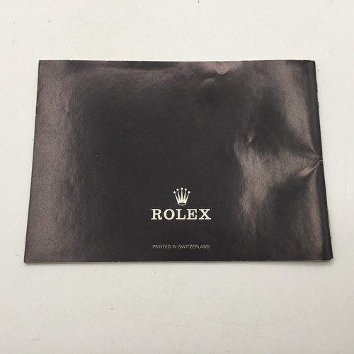Vintage ROLEX Your Rolex Oyster Booklet Select year 1982 - 1989 English Genuine - Picture 9 of 23