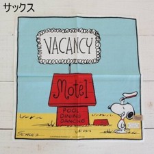 New PEANUTS Snoopy Scarf Bandana Handkerchief - Blue