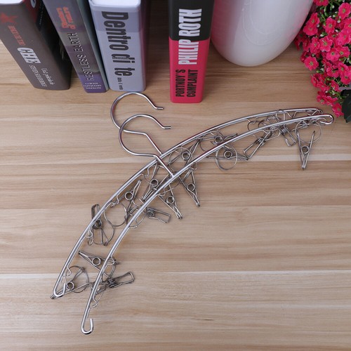 2 Pcs Stainless Steel Sock Rack Child Drying Hanger Clothes Heavy Duty Dryer