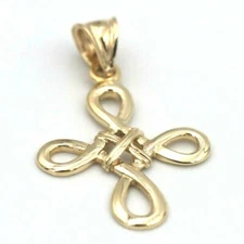 Kaedesigns New Genuine 9ct 9K Yellow Gold Celtic Cross Pendant