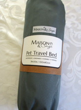 Pet Travel Dog Bed, MAISON  SAGE, Gray, 39 X 30, WASHABLE, WATERPROOF, PORTABLE