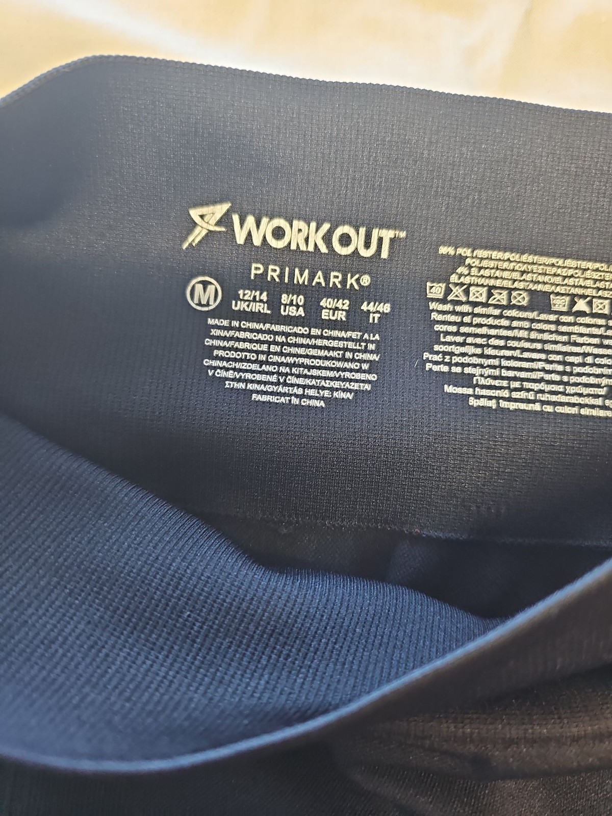 Primark WorkOut Navy Seamless High-Waist Gym Leggings Size M image 2