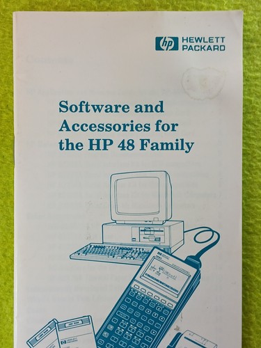 Vintage Hewlett Packard Software und Zubehör für die HP 48 Familie 1991 RAR - Bild 2 von 11
