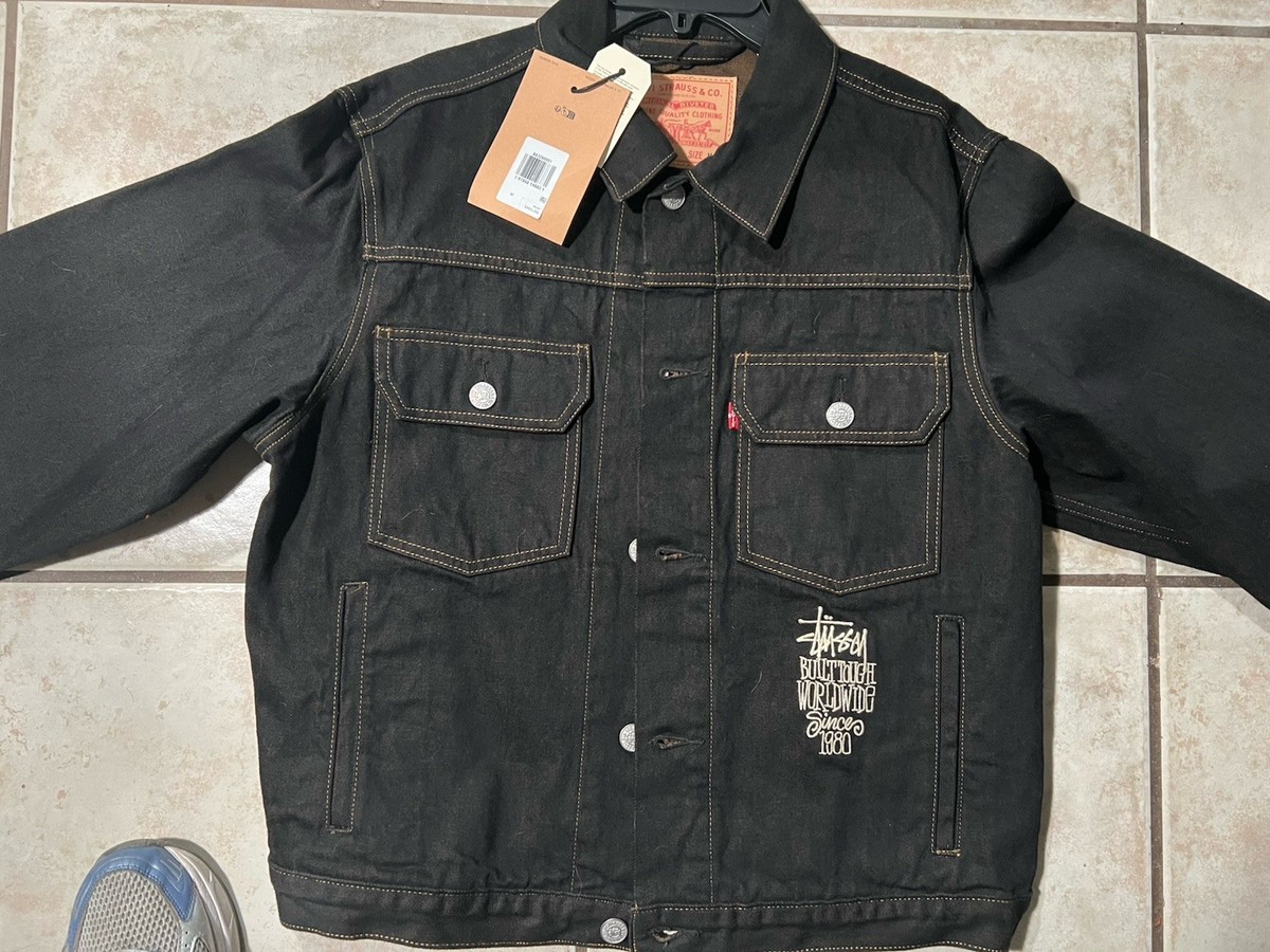 Stüssy x Levi's Crispy Rinse Trucker Jacket Size M | eBay
