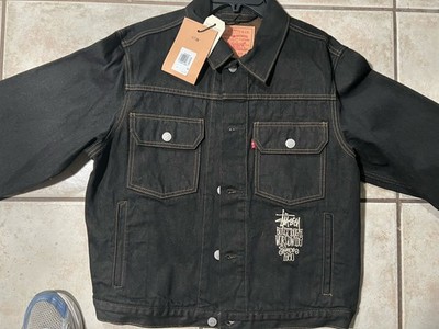 Stüssy x Levi's Crispy Rinse Trucker Jacket Size M | eBay