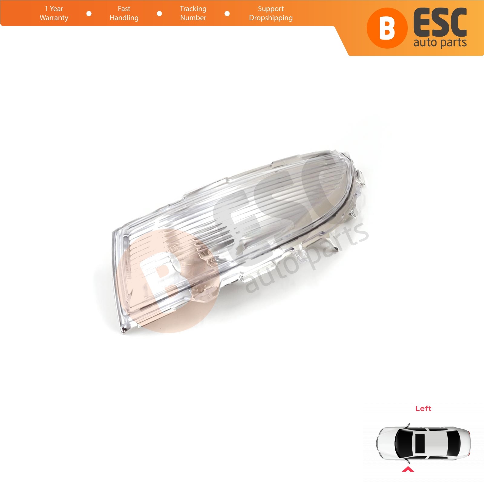 Side Mirror Indicator Left Lens for Renault Clio MK4 Captur 1 Zoe Nissan Micra 5