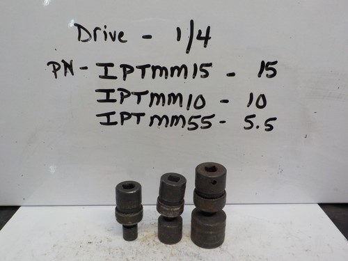 Snap On Tools 1/4 Impact Swivel Sockets IPTMM55 - 5.5 IPTMM10 - 10 IPTMM15 - 15 - Picture 2 of 12