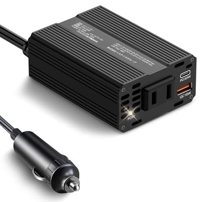 BESTEK 150W Auto Wechselrichter - DC12V zu AC100V Konverter - USB-C PD 30W un...
