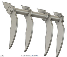 bbq pit hinge solid
