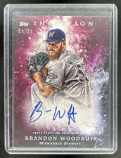2018 Topps Inception Brandon Woodruff Rookie and Emerging Stars Auto Magenta /99