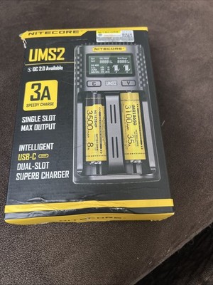 NITECORE UMS2 Intelligent USB-C Dual-Slot Superb Battery Charger