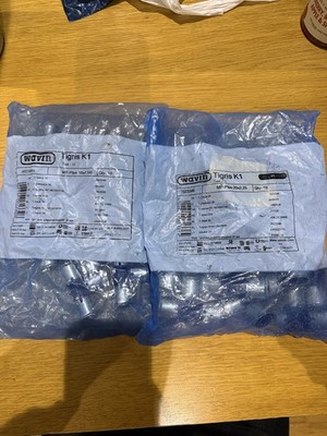 Wavin Tigris K1 16mm & K1 20mm 2 x 10 Press Fit Equal T-Stück 3023345/3023346