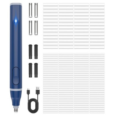 Electric Eraser USB C Rechargeable Pencil 220 Refills 2 Sizes Comfort Grip Art